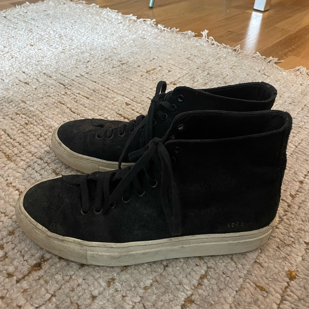 Common Projects Suede High-Tops (Black, size 37)
